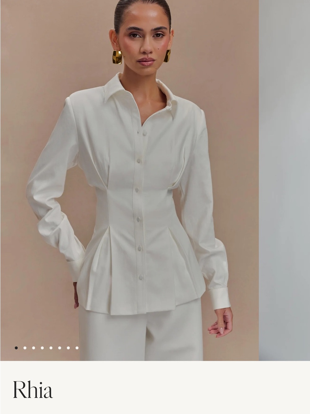 Meshki Rhia Oversized Shirt in White